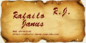 Rafailo Janus vizit kartica